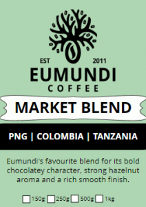 Eumundi Coffee Market Blend Label